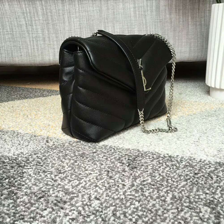 2017 YSL Saint Laurent MEDIUM LOULOU CHAIN BAG IN Original LEATHER