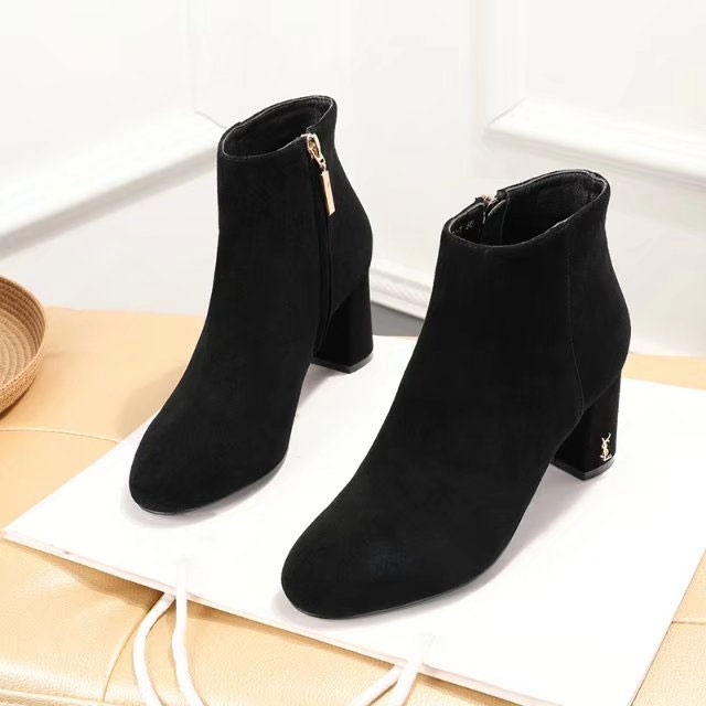 2017 Yves Saint Laurent(YSL) Boot in velvet