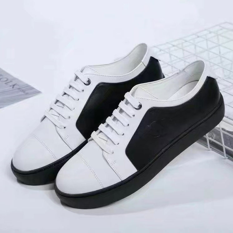 2017 chanle women Sneakers shoes in Calfskin leather