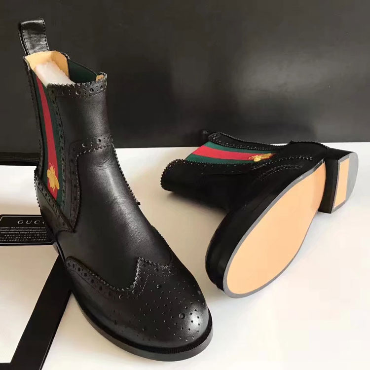 2017 gucci women Boots shoes in Calfskin leather