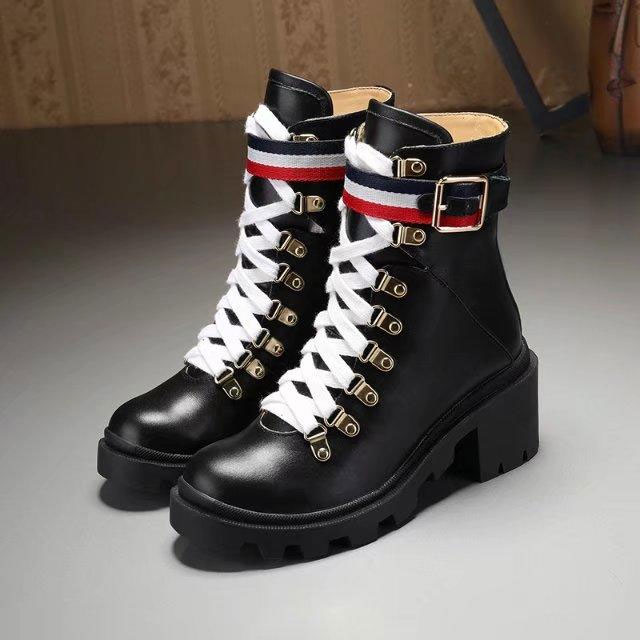 2017 gucci women Boots shoes in Calfskin leather