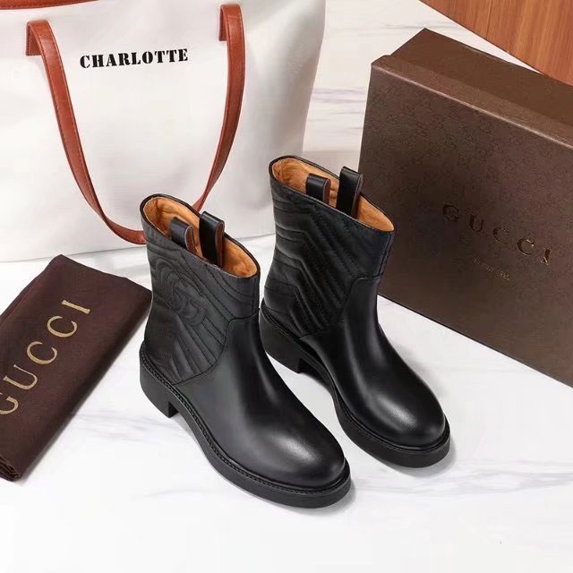 2017 gucci women Boots shoes in Calfskin leather