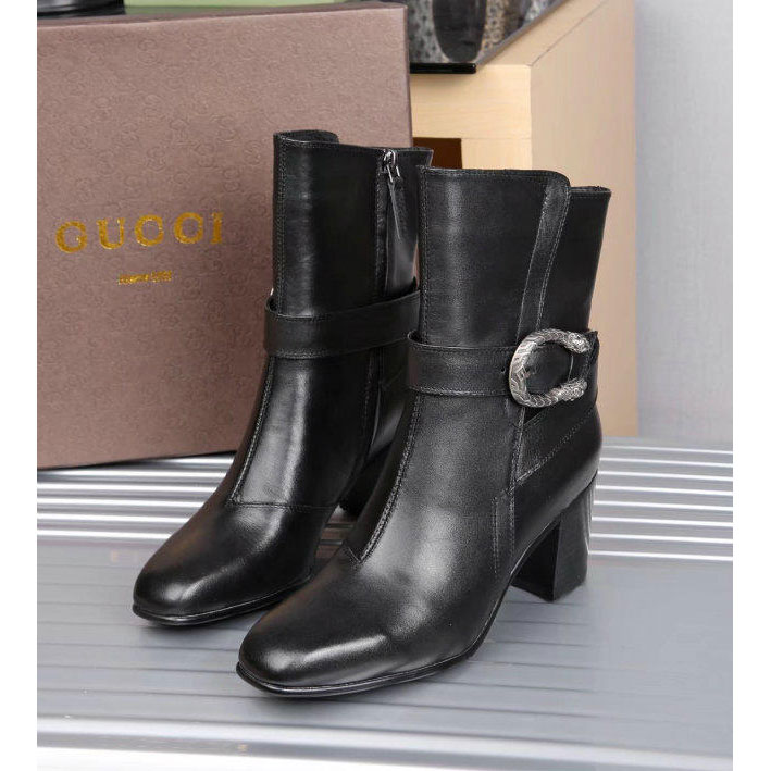 2017 gucci women Boots shoes in Calfskin leather