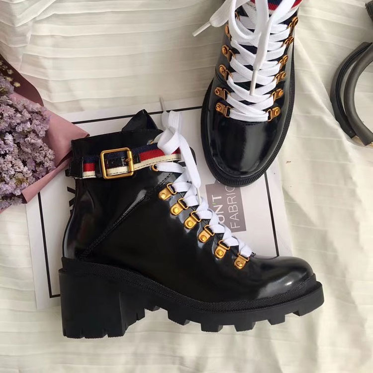 2017 gucci women Boots shoes in Calfskin leather