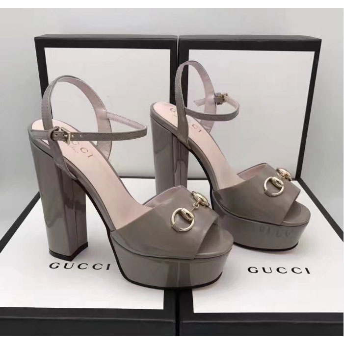 2017 gucci women Sandals in Calfskin leather Heel Height 13cm