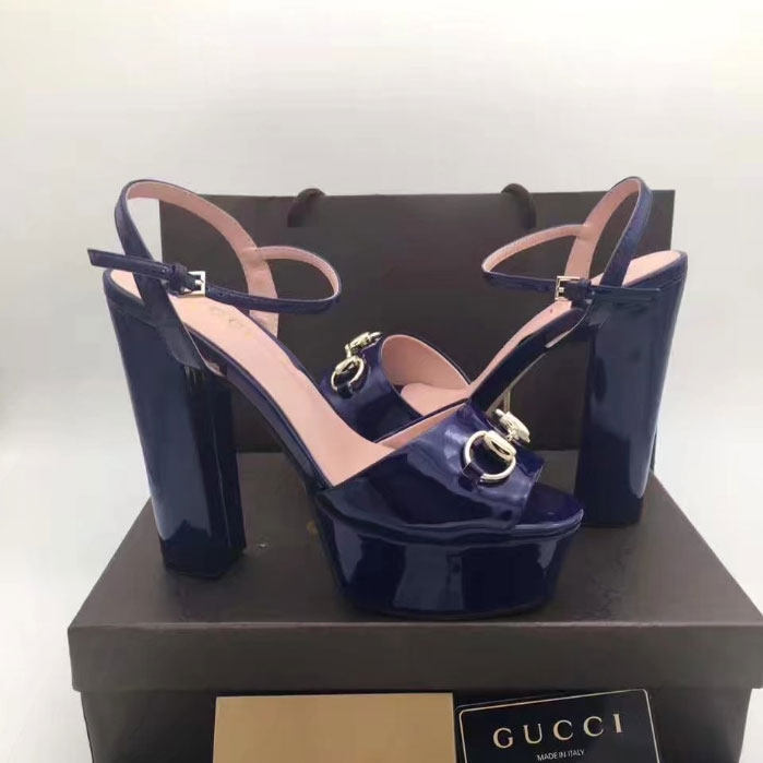 2017 gucci women Sandals in Calfskin leather Heel Height 13cm