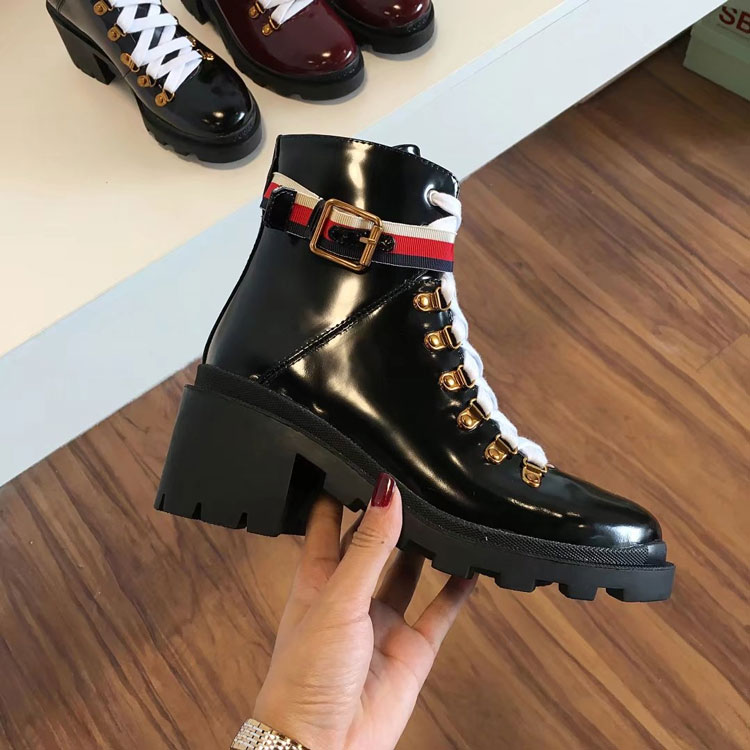 2017 gucci women Short Boots in Calfskin leather