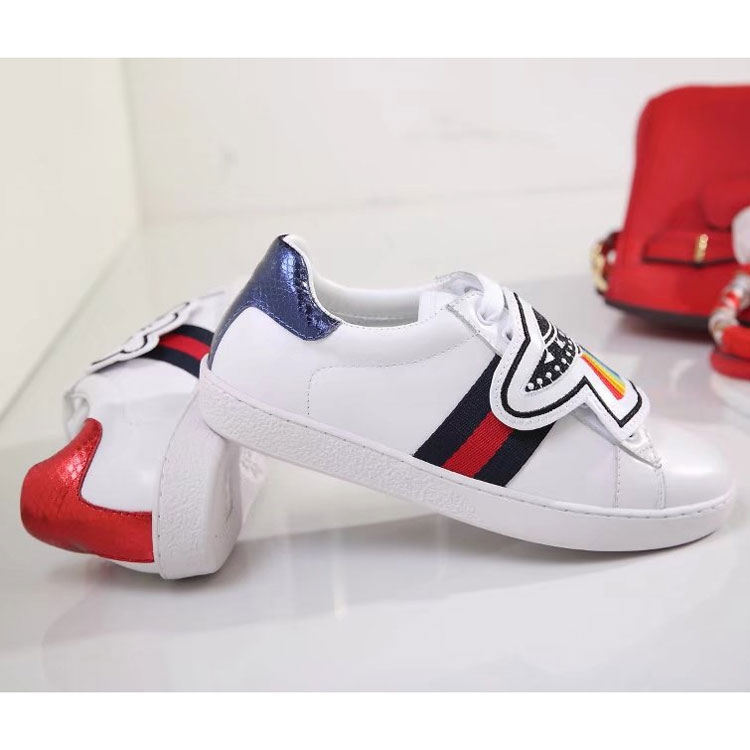 2017 gucci women Sneakers shoes in Calfskin leather