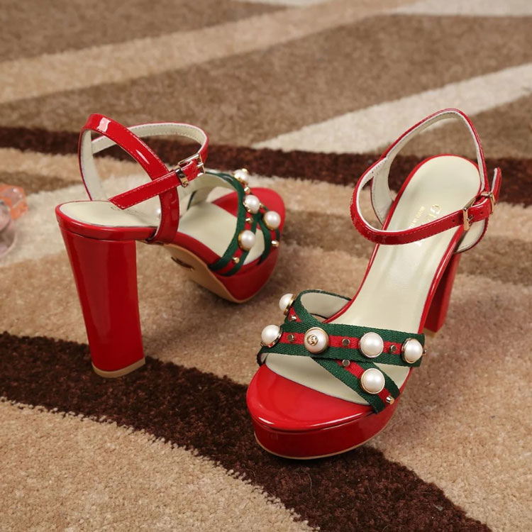 2017 gucci women high-heeled Sandals