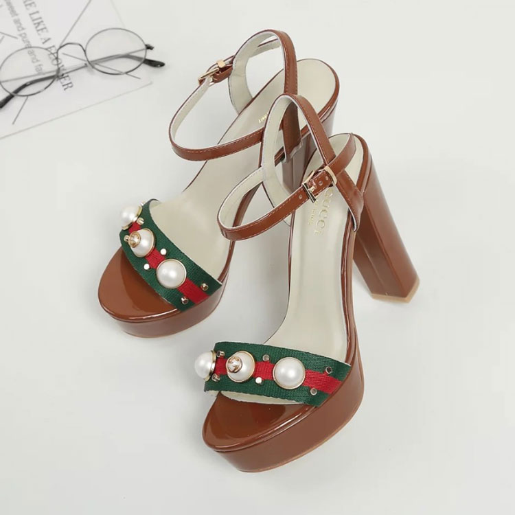 2017 gucci women high-heeled Sandals