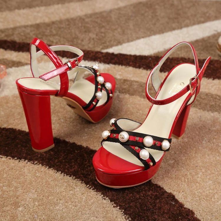 2017 gucci women high-heeled Sandals