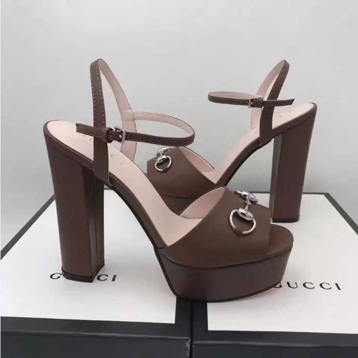 2017 gucci women high-heeled shoes Heel Height 13cm