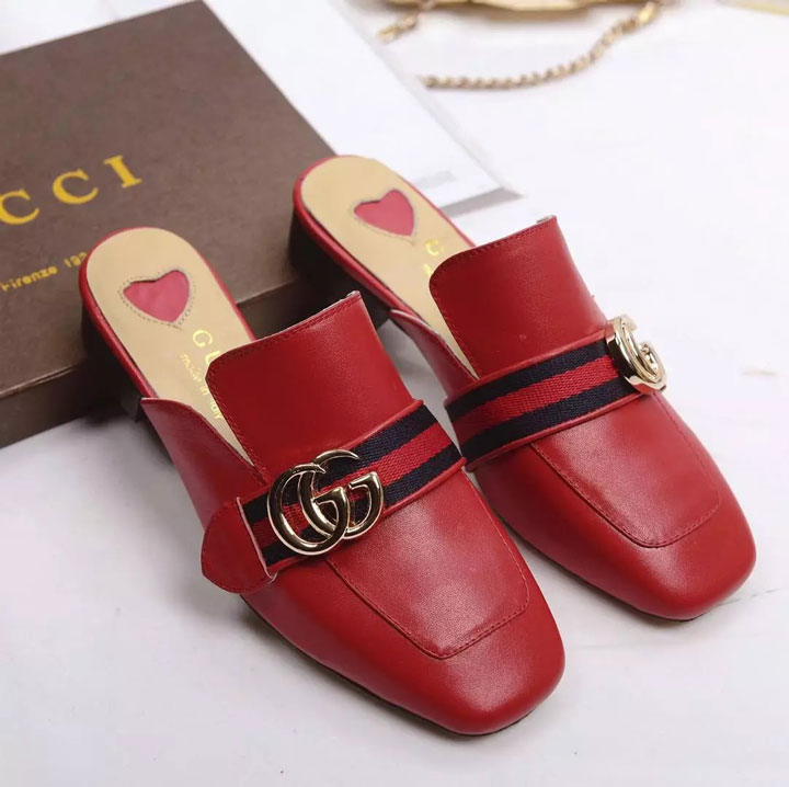 2017 gucci women shoes in Calfskin leather