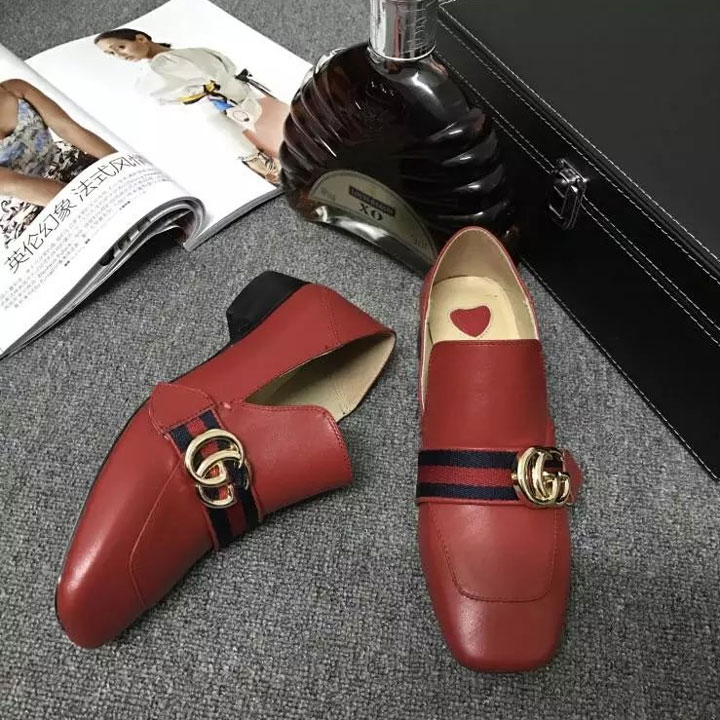 2017 gucci women shoes in Calfskin leather