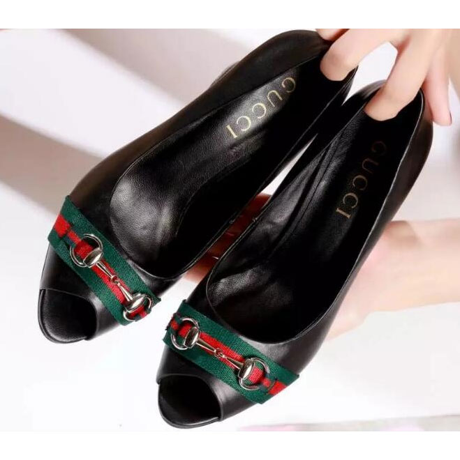 2017 gucci women shoes in Calfskin leather