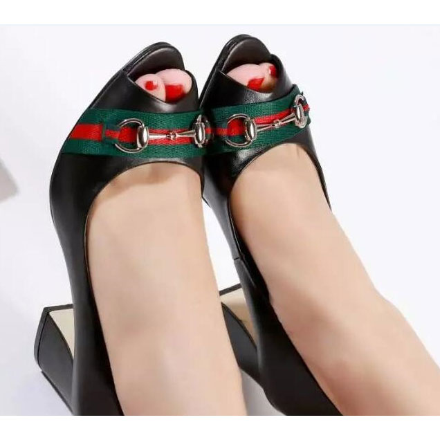 2017 gucci women shoes in Calfskin leather