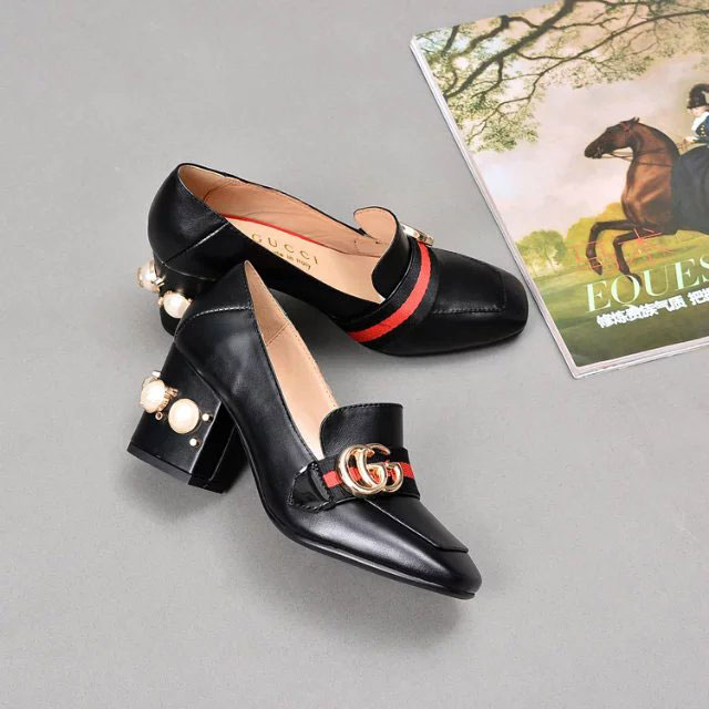 2017 gucci women shoes in Calfskin leather