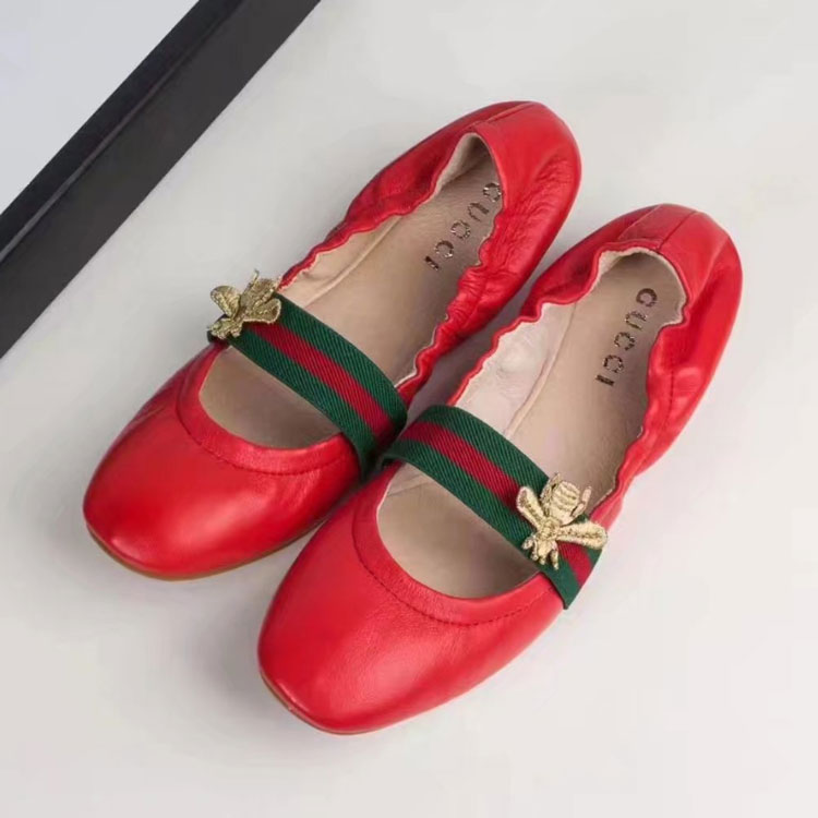 2017 gucci women shoes in Lambskin leather