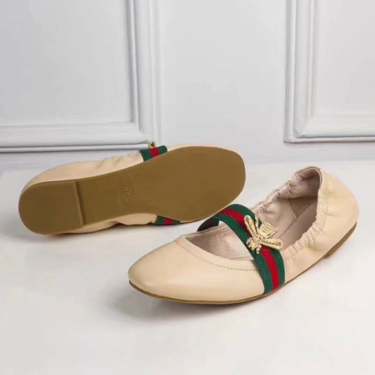 2017 gucci women shoes in Lambskin leather