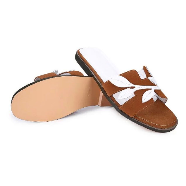 2017 hermes women Slippers in leather