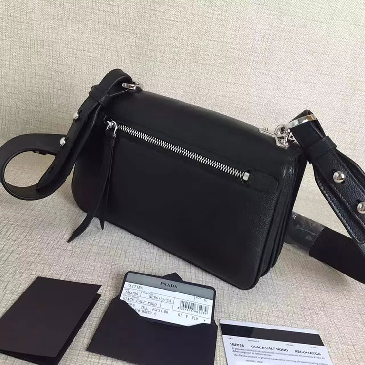 2017 prada shoulder bag Original Calf leather 1BD055