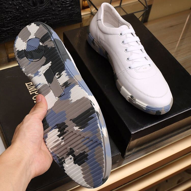 2018 Armani men Sneakers in Calfskin leather