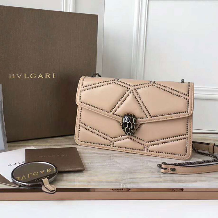 2018 BVLGARI Quilted Stardust Flap cover bag