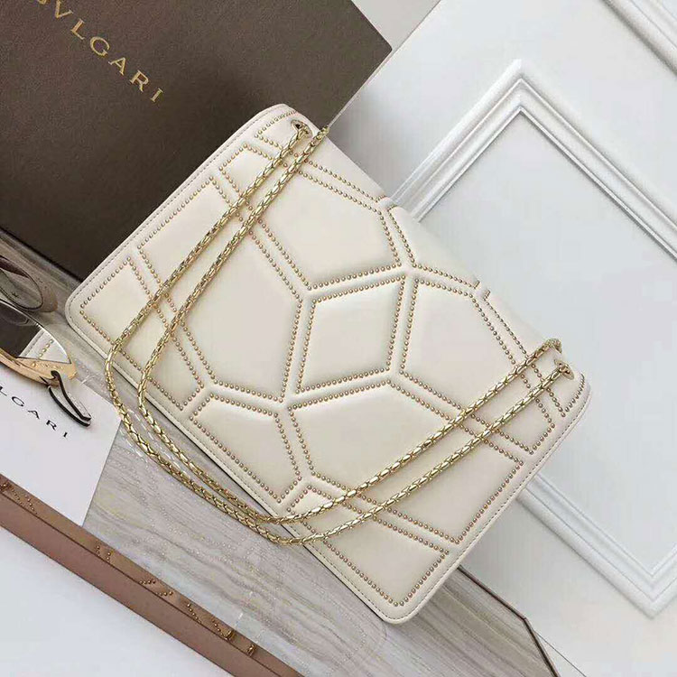 2018 BVLGARI Quilted Stardust Flap cover bag