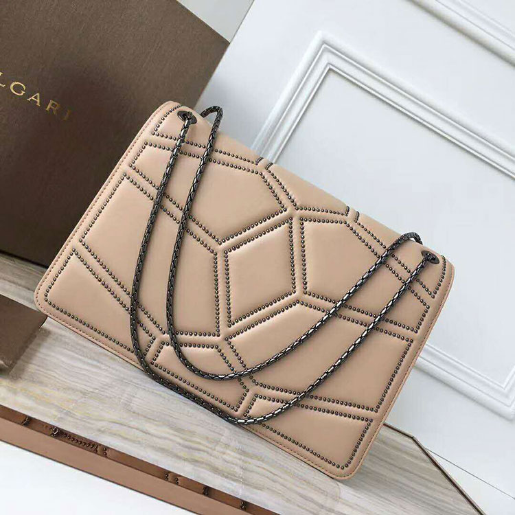 2018 BVLGARI Quilted Stardust Flap cover bag