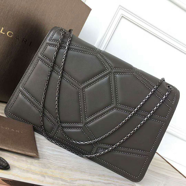 2018 BVLGARI Quilted Stardust Flap cover bag