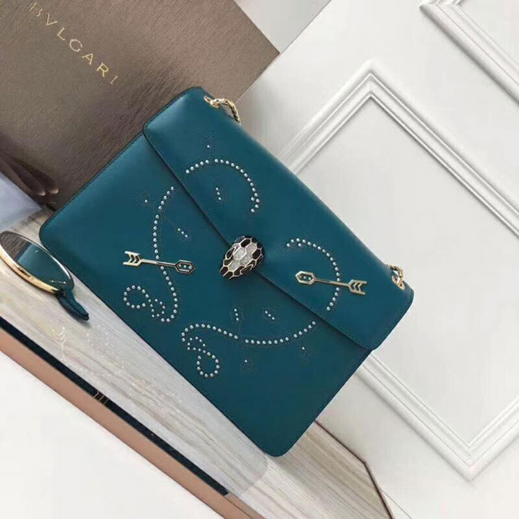 2018 BVLGARI Serpenti Forever flap cover bag