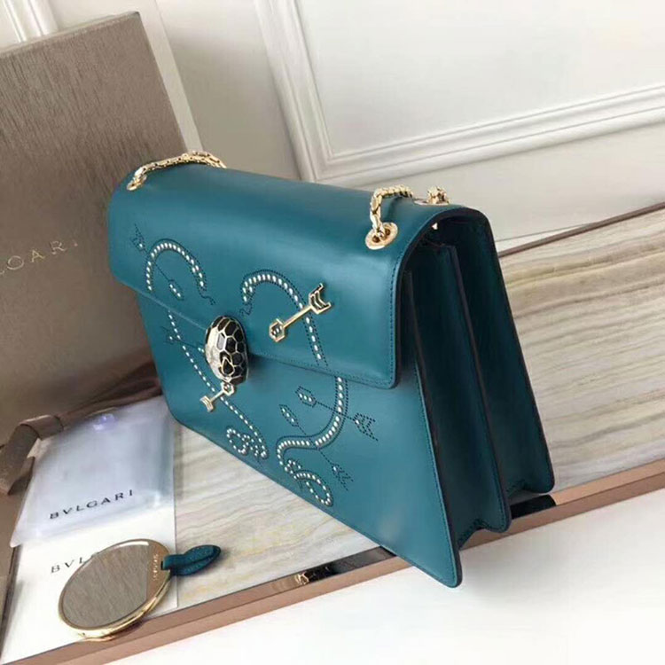 2018 BVLGARI Serpenti Forever flap cover bag