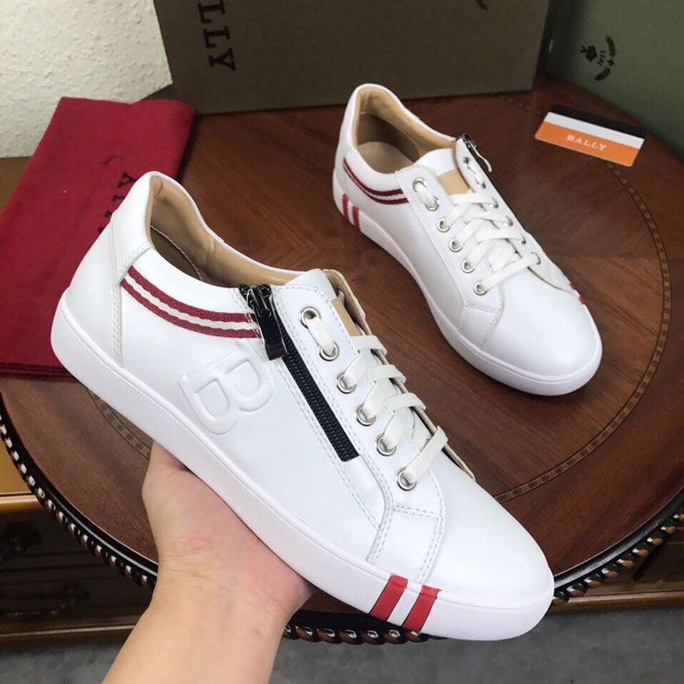 2018 Bally Sneakers shoes in Calfskin leather