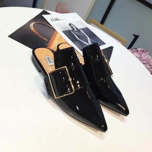 2018 Bally women Slippers in Patent leather