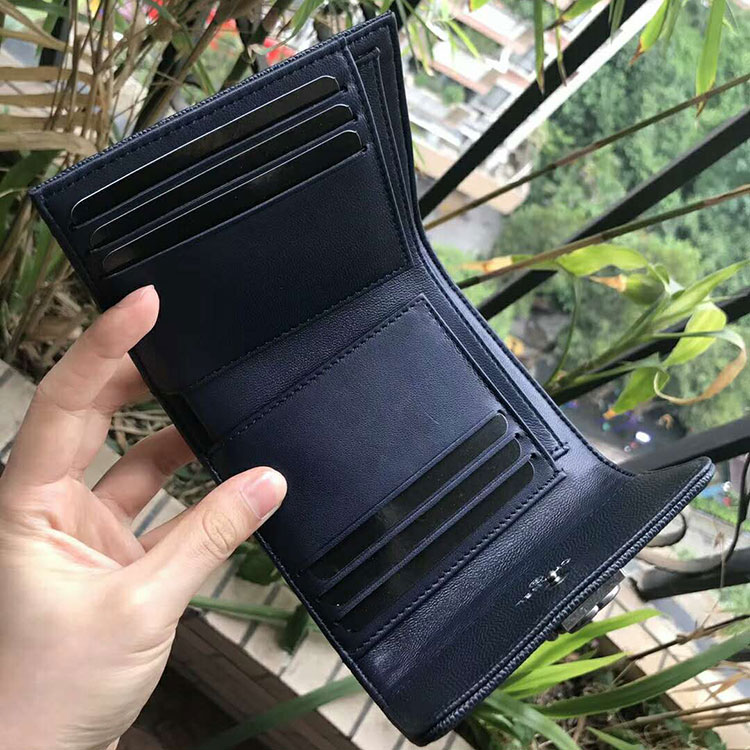 2018 Boy Chanel Matelasse Tri-Fold Wallet Original Calfskin Leather