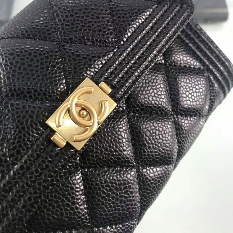 2018 Boy Chanel Tri-fold wallet