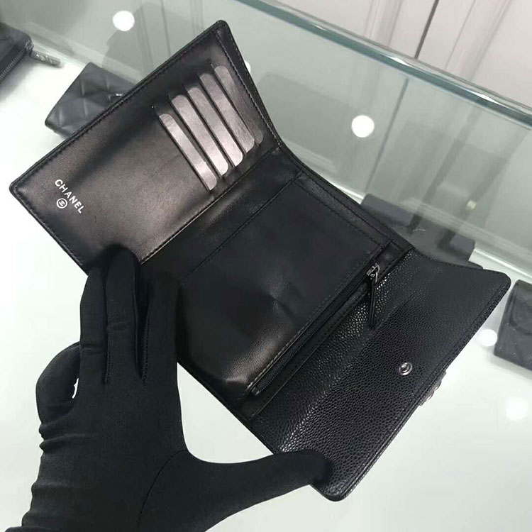 2018 Boy Chanel Tri-fold wallet