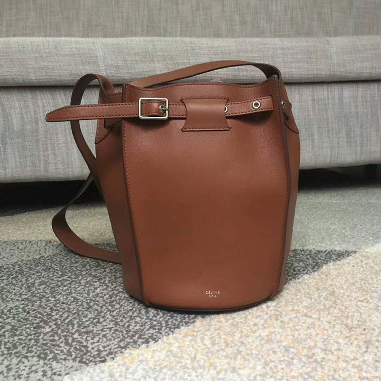 2018 CELINE BIG BAG BUCKET WITH LONG STRAP IN SMOOTH CALFSKIN