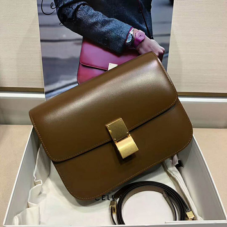 2018 CELINE MEDIUM CLASSIC BAG IN BOX CALFSKIN