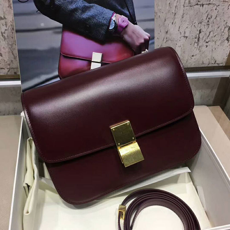 2018 CELINE MEDIUM CLASSIC BAG IN BOX CALFSKIN