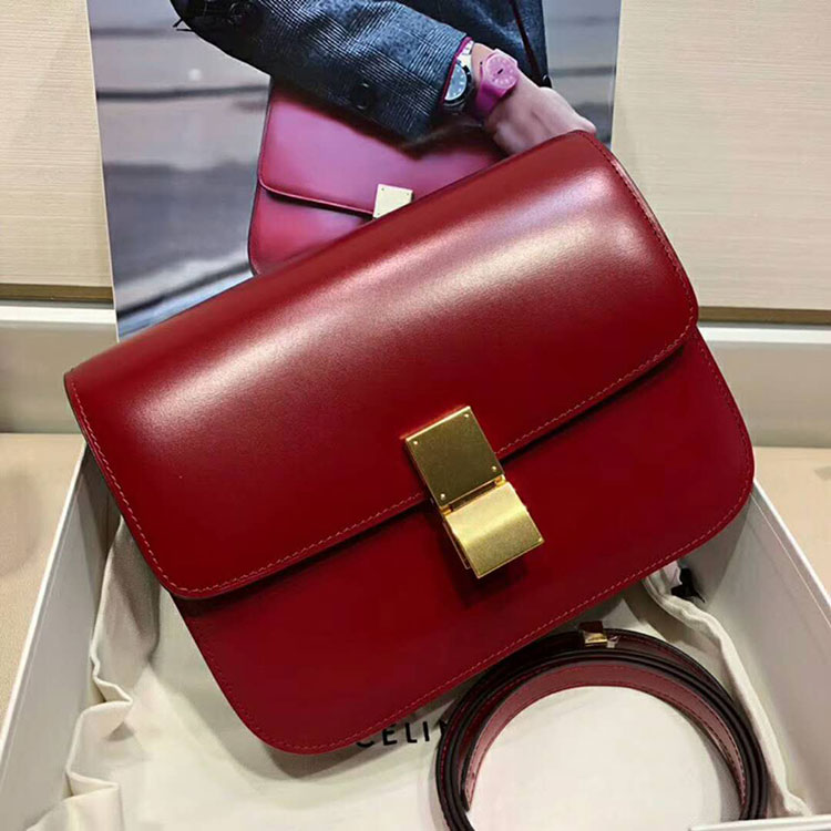 2018 CELINE MEDIUM CLASSIC BAG IN BOX CALFSKIN