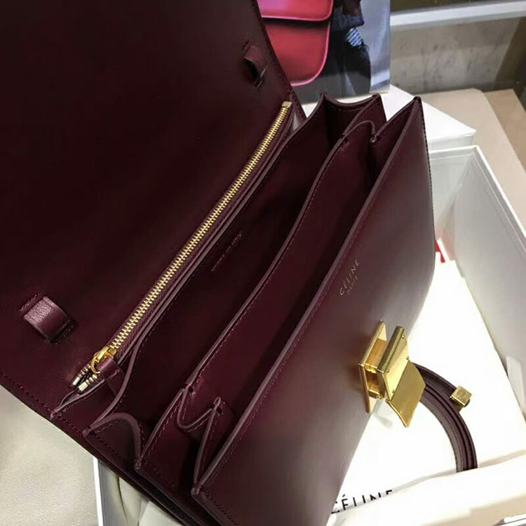 2018 CELINE MEDIUM CLASSIC BAG IN BOX CALFSKIN