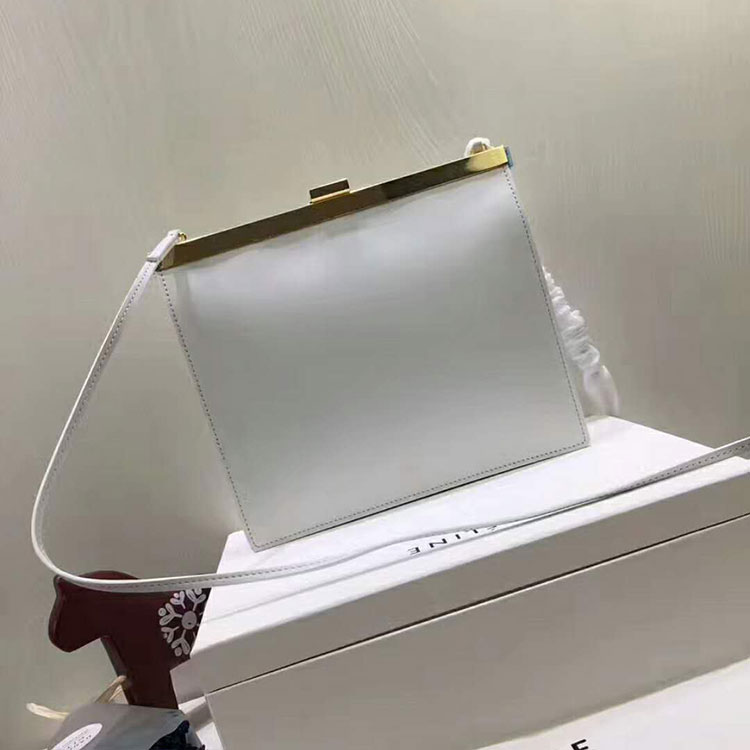 2018 CELINE SMALL CLASP BAG IN BOX CALFSKIN WITH PATINA