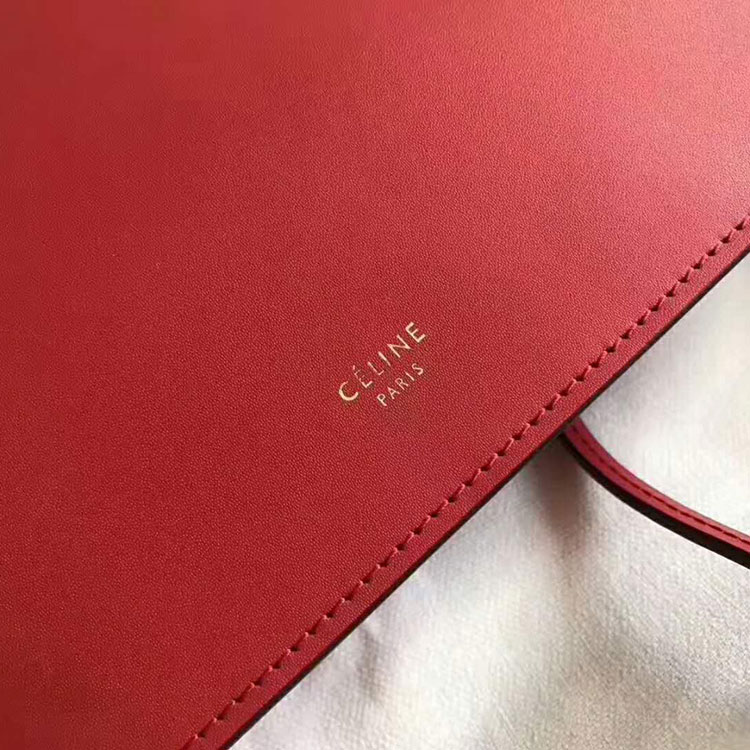 2018 CELINE SMALL CLASP BAG IN BOX CALFSKIN WITH PATINA