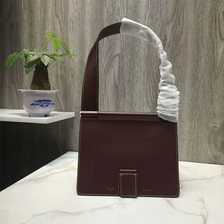 2018 CELINE SMALL TAB BAG IN SATINATED NATURAL CALFSKIN