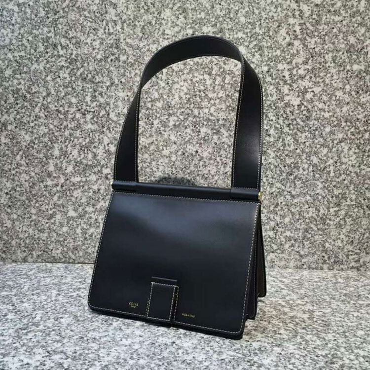 2018 CELINE SMALL TAB BAG IN SATINATED NATURAL CALFSKIN