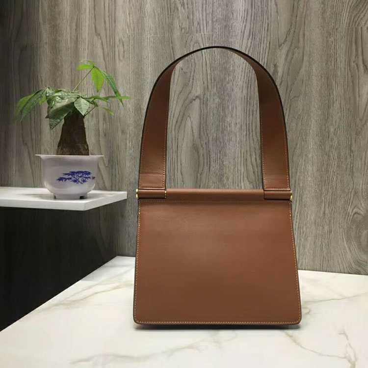 2018 CELINE SMALL TAB BAG IN SATINATED NATURAL CALFSKIN