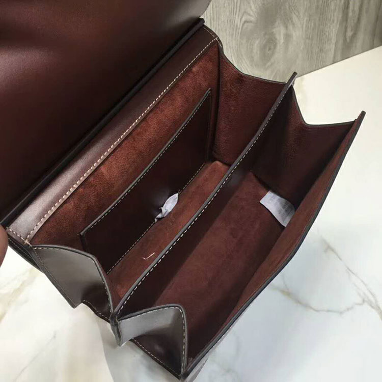 2018 CELINE SMALL TAB BAG IN SATINATED NATURAL CALFSKIN