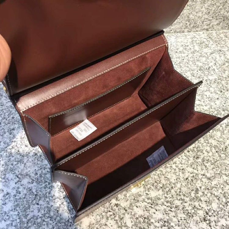 2018 CELINE SMALL TAB BAG IN SATINATED NATURAL CALFSKIN