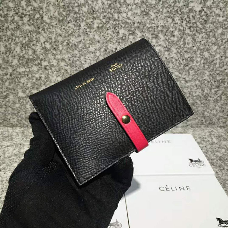 2018 CELINE STRAP MEDIUM MULTIFUNCTION IN GRAINED CALFSKIN AND SHINY CALFSKIN